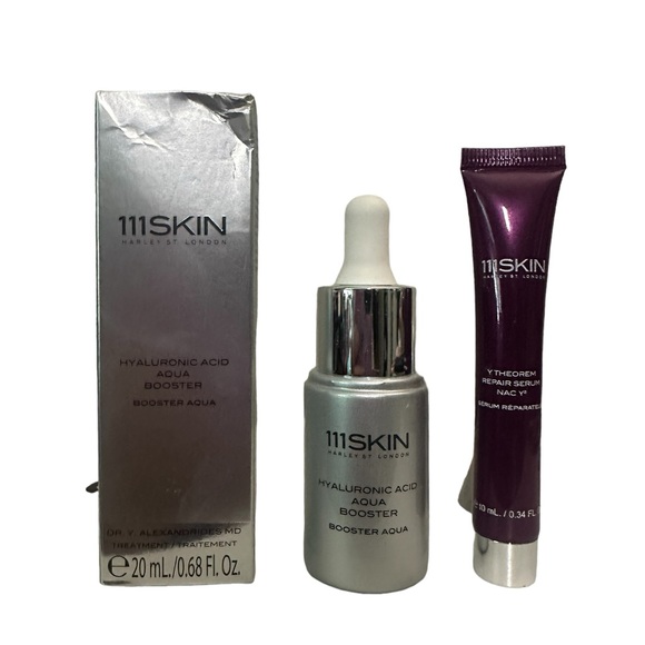 111SKIN Hyaluronic Acid Aqua Booster 20ml NIB + y Theorem Repair Serum mini